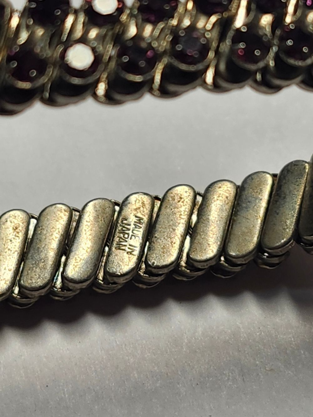 Vintage Expansion Bracelet Crystal Bracelet Made In Japan - Picture 4 of 5